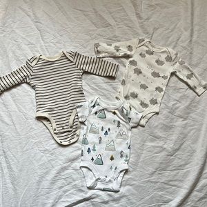 Various Three Month Onesies